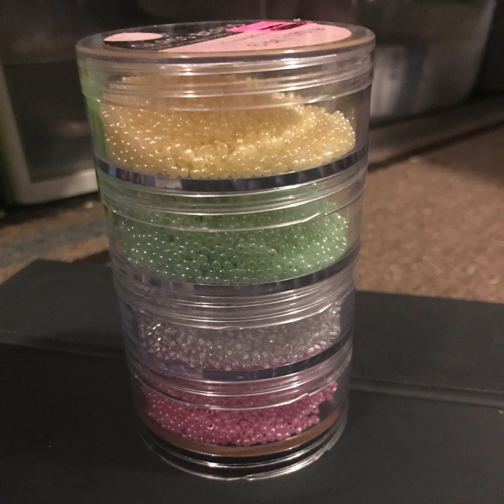 Pastel sead bead collection
